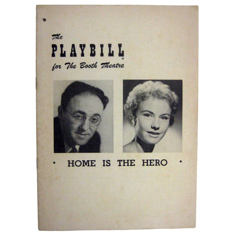 Home is the Hero Playbill 1954 Walter Mackin Peggy Garner Christopher Plummer
